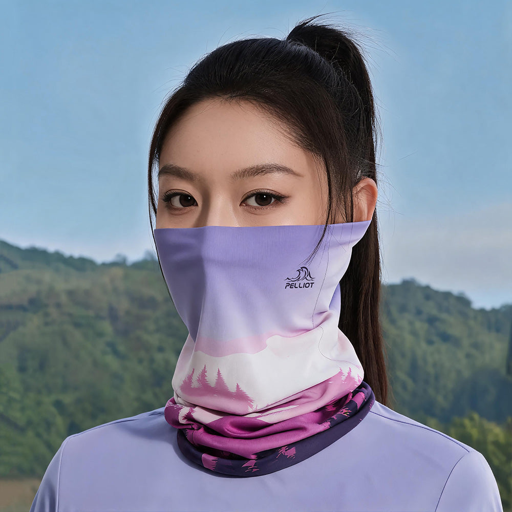 PELLIOT Foulard de tête d'extérieur Violet prune Unisexe Camping Voyage Imperméable Durable