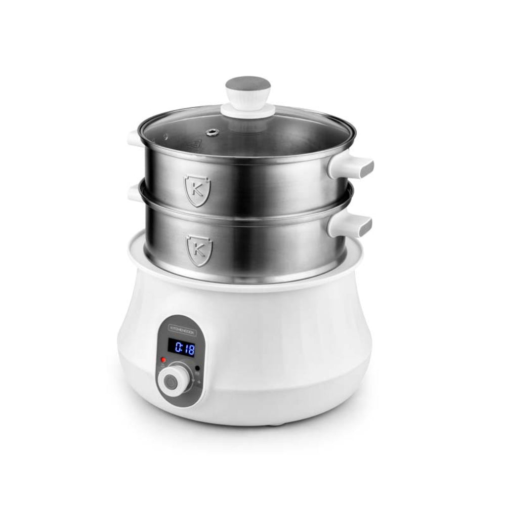 KitchenCook MULTI STEAM 9 - Cuiseur vapeur électrique en acier inoxydable