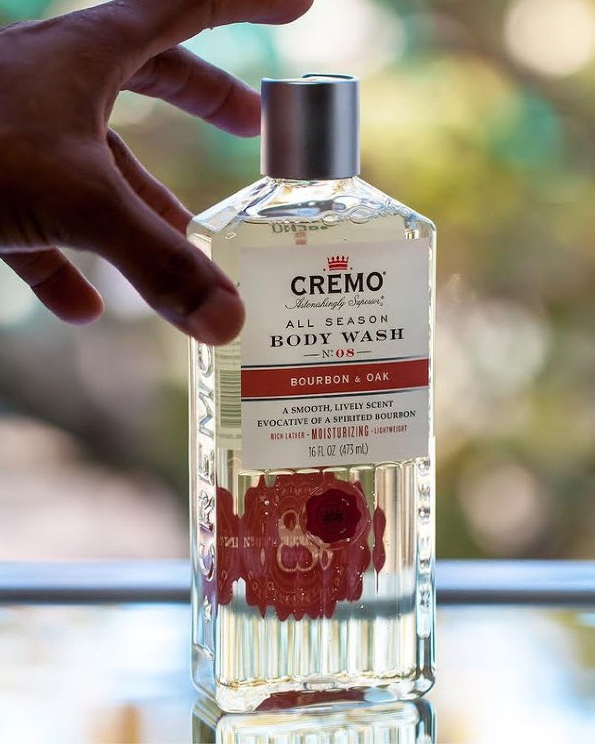 CREMO Bourbon & Oak - Gel Douche - Hydratant & Épicé - 473 ml