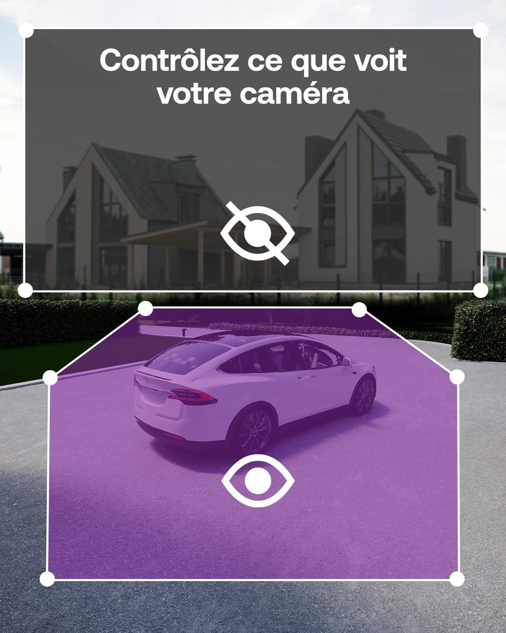 Arlo VMC3280-100EUS Caméra de Sécurité Extérieure WiFi Essential 3 2K, Kit de 2 caméras Blanc