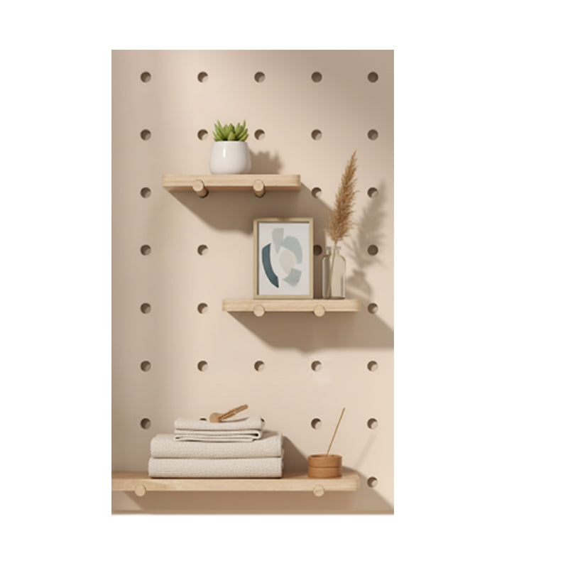 JORDAN&JUDY Organisateur Panneau Perforé en Bois Massif, 40 cm × 60 cm, Couleur Crème