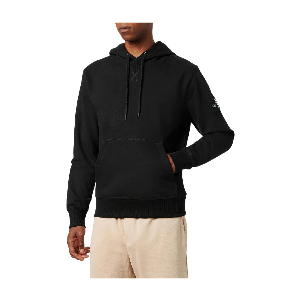 CALVIN KLEIN Sweat à capuche à logo - Noir