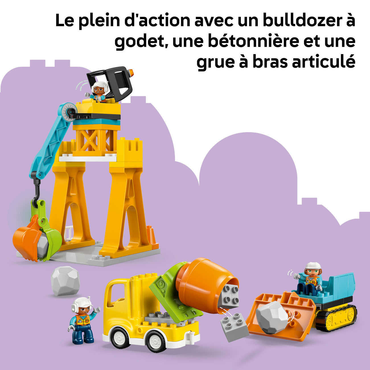 LEGO DUPLO 10476 Le chantier et les véhicules de construction 3-en-1
