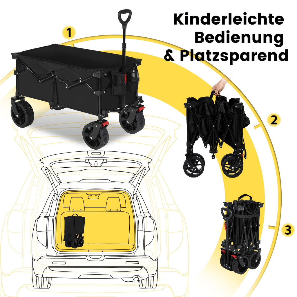 Sekey Chariot de transport pliable et repliable 330 lb Grande capacité