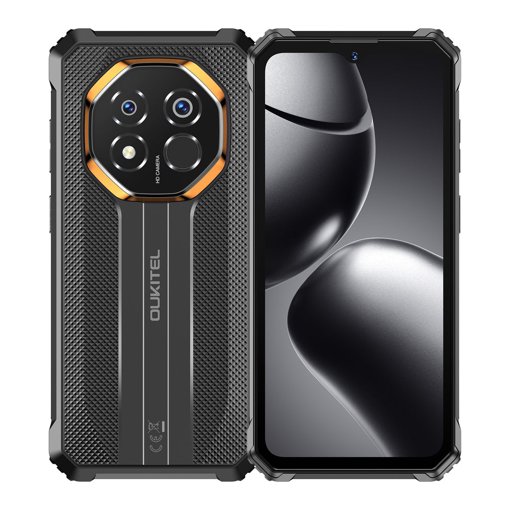 OUKITEL G7(8+256) Smartphone Robuste Noir Écran HD+ 6,52'' Grande Batterie 10 600 mAh Caméra 64 MP Android 16 Double SIM, NFC