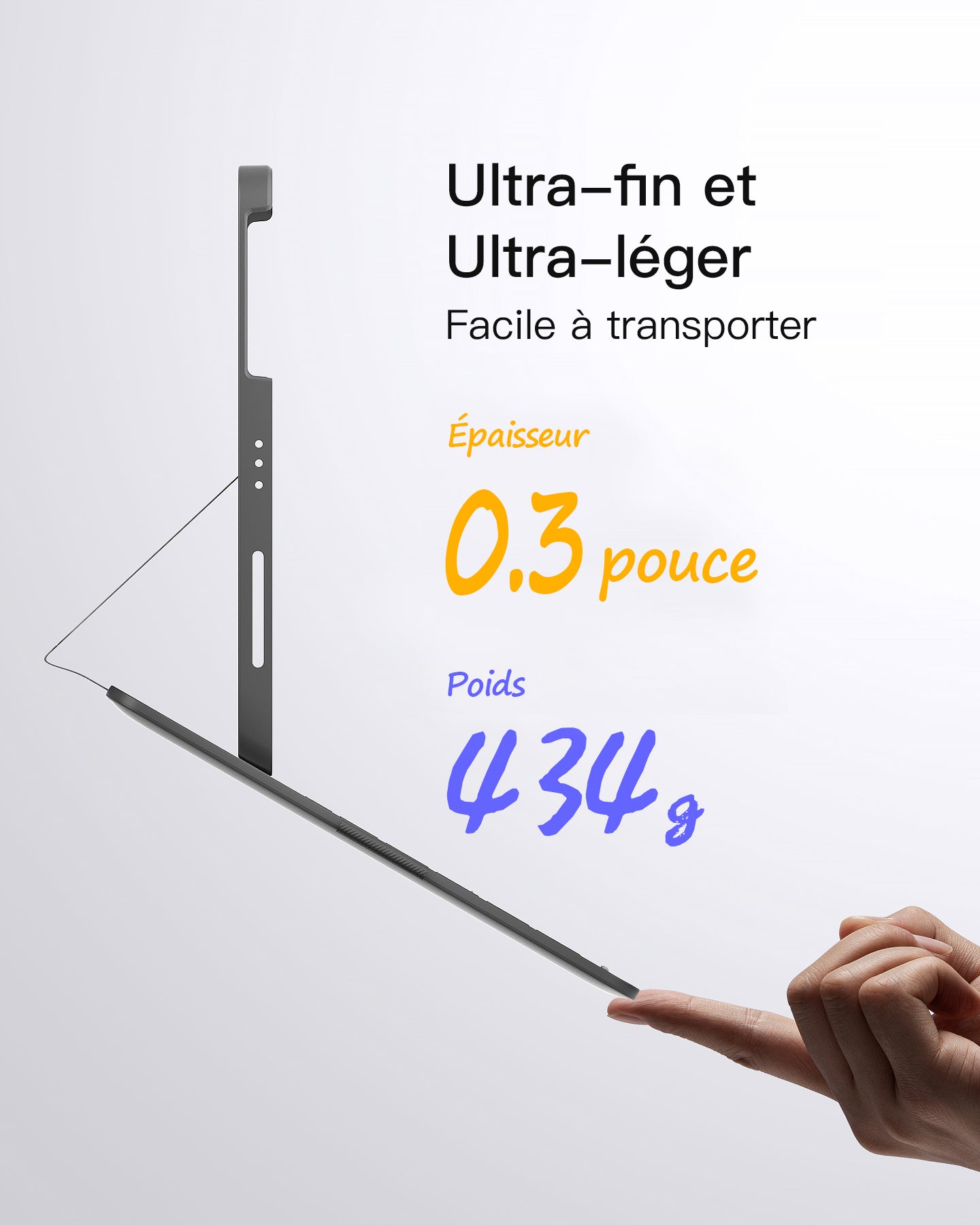 Inateck Étui Clavier iPad 10e/11e gén., Clavier Ultraléger avec Porte-Stylet pour iPad 11e (2025 11" A16)/10e (2022 10.9"), Air 11" M4/M3/M2 (2026/2025/2024), Air 5/4, Pro 11 4/3/2/1