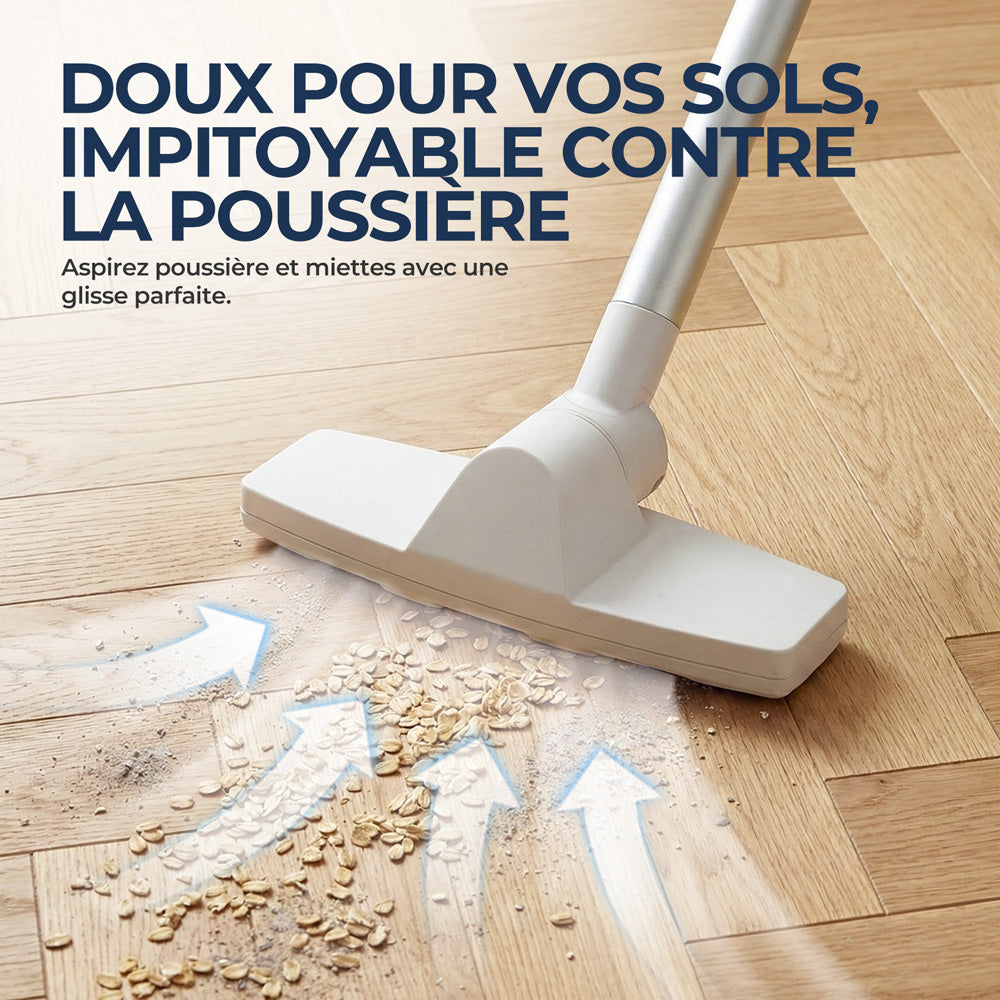 Rouny aspirateur à main sans fil, mini aspirateur pour voiture avec lumière LED et fonction souffleur, 7 embouts, filtre HEPA lavable
