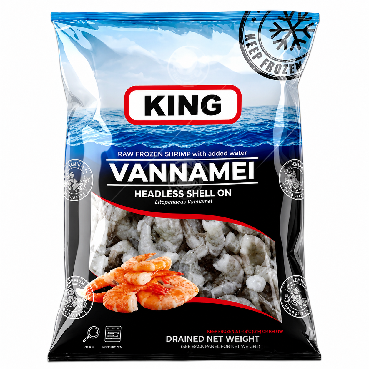 Crevettes royales vannamei 26/30 - 750 g