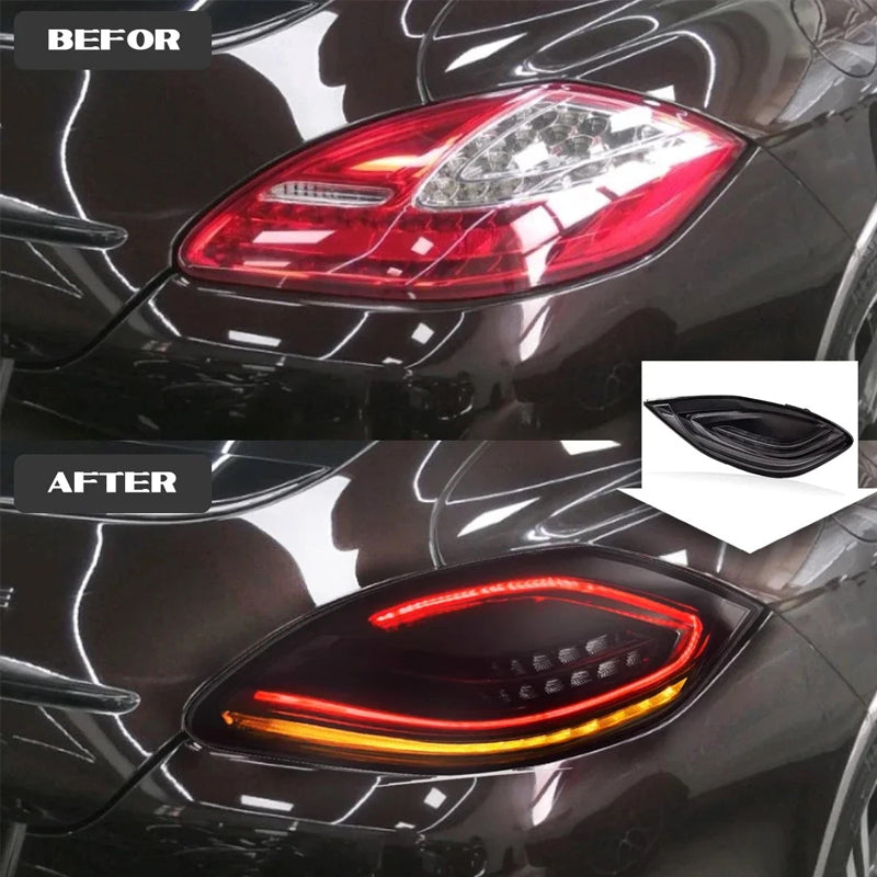 TYPY Feux arrière LED pour Porsche Panamera 970.1 2010-2013, Clignotant dynamique, Feux de démarrage