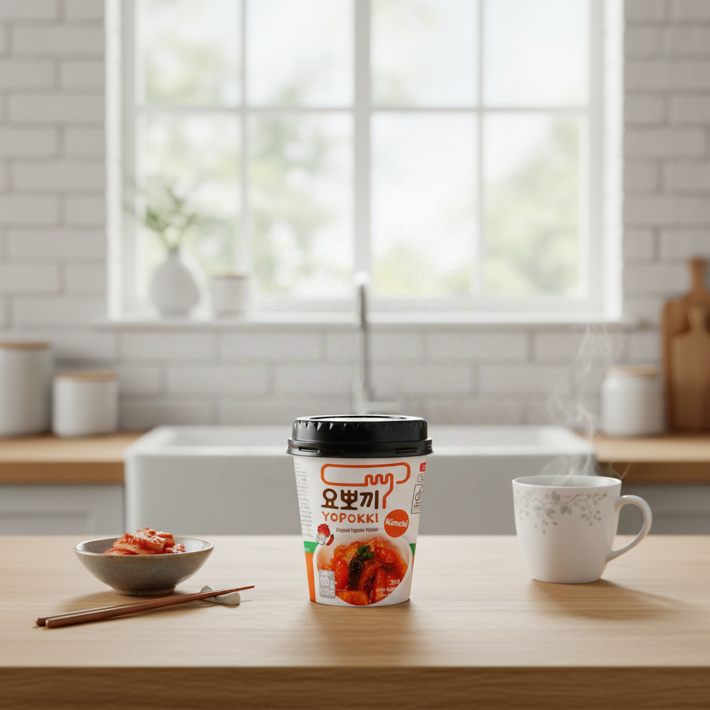Yopokki YOUNGPOONG Tteokbokki Kimchi Original, Halal - 120 g