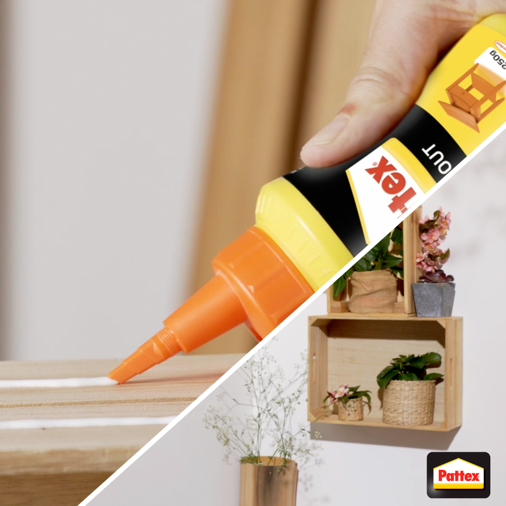 Pattex | Colle à Bois Express Transparente - Séchage Rapide en Biberon de 750g - Vinylique pour Montage, Assemblage, Placage ou Contrecollage