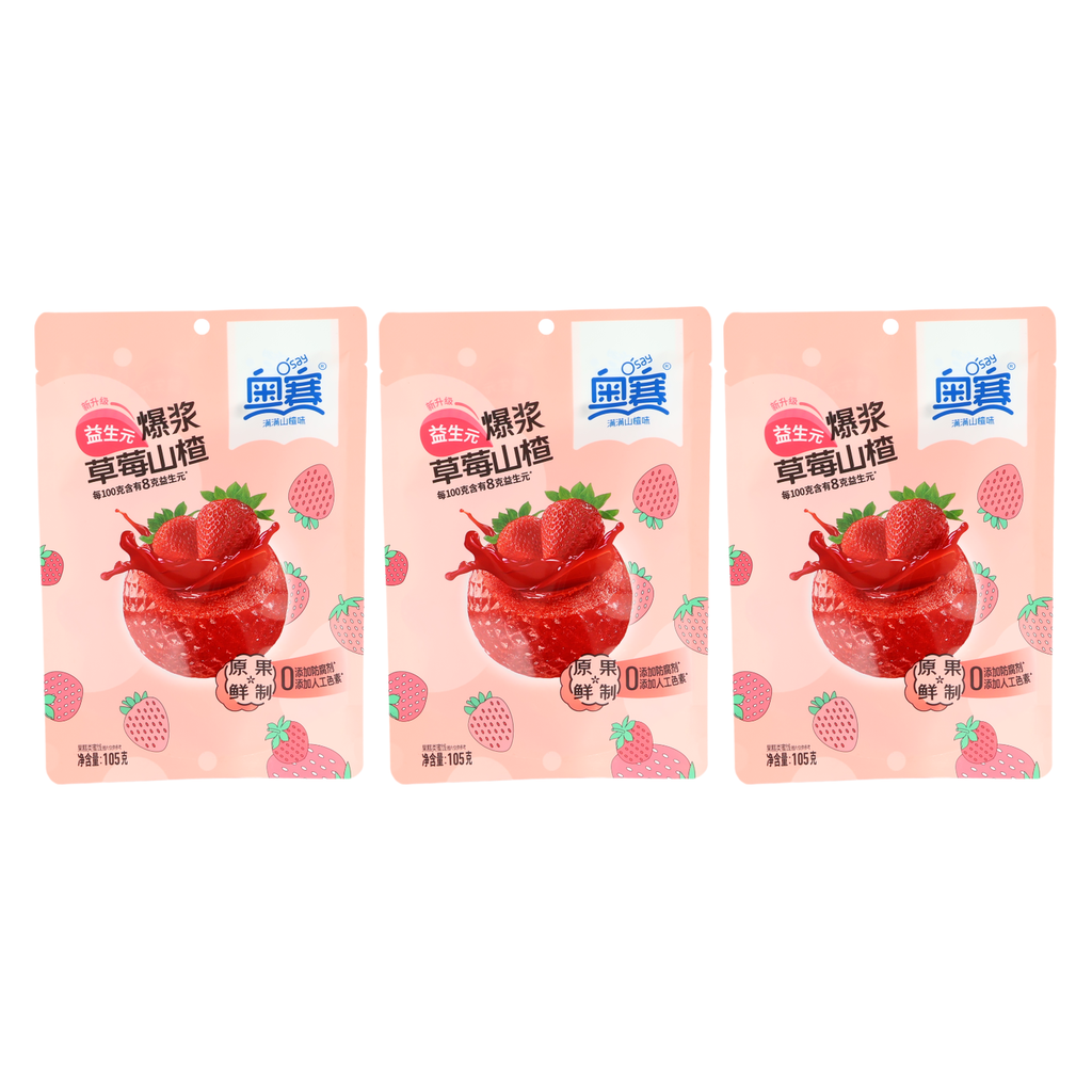 O'Say Fraise Aubépine Fourrée 105 g * 3