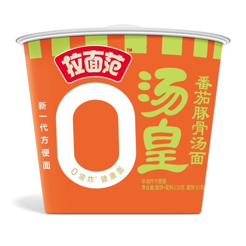 Lamianfan Soupe de nouilles Ramen au bouillon d’os de porc et à la tomate, format seau 138 g