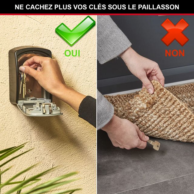 Master Lock Coffre à clés mural extra-large, XL 106 x 146 x 53 mm, pour l’extérieur, kit de montage inclus, pour la maison, le bureau et l’industrie, y compris les véhicules