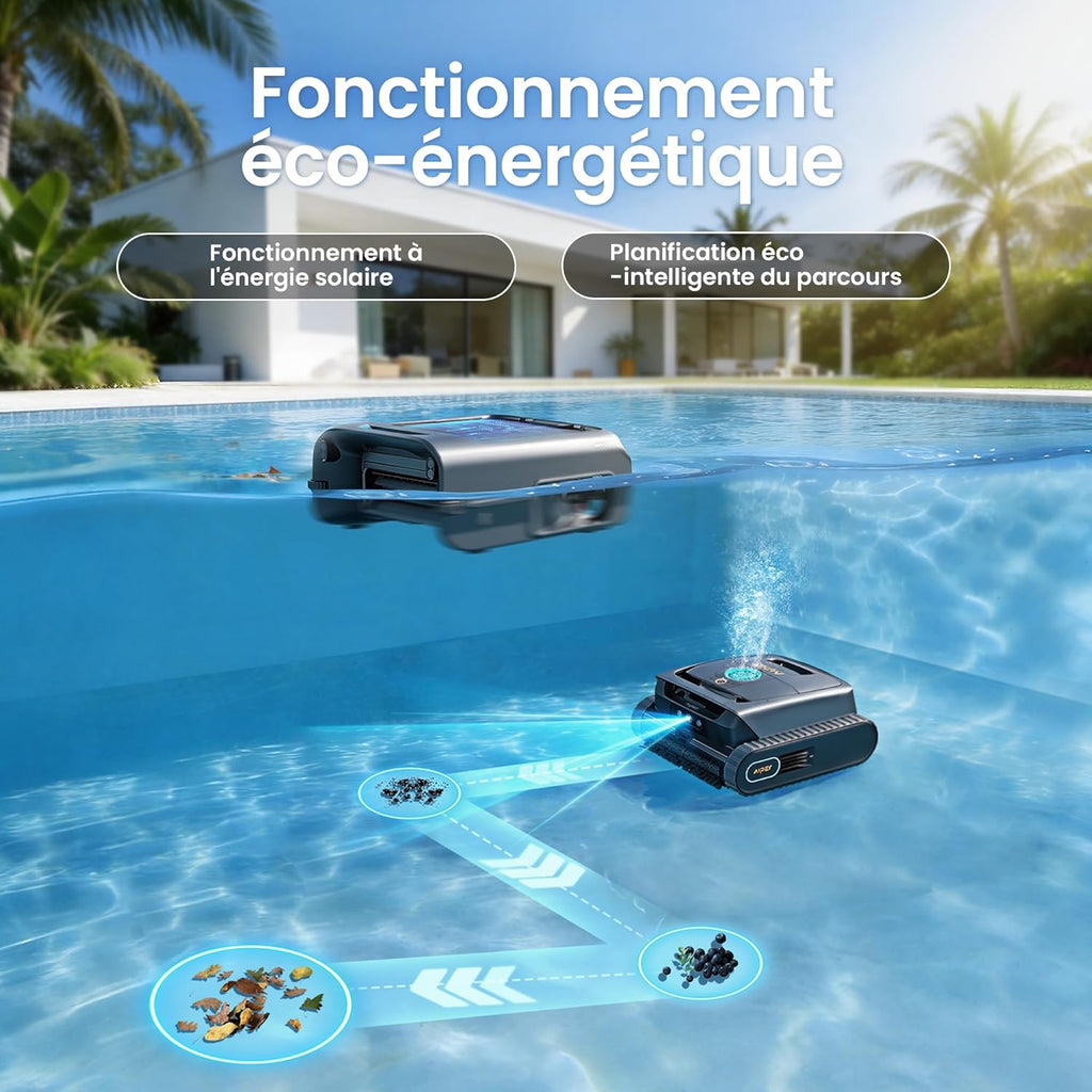 Aiper (Nouveau 2026) Experts Duo : Robot Piscine Scuba V3 & EcoSurfer S2, Nettoyage 360° du haut en bas, Entretien automatique 7 jours, Nettoyage 10x plus rapide avec AI Patrol, Entretien de l’eau