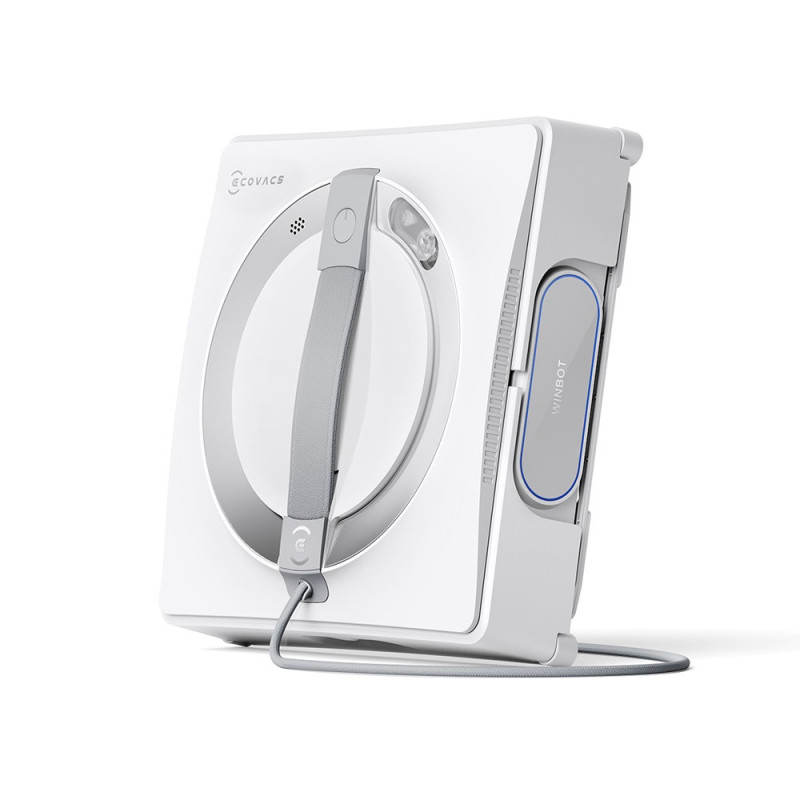 ECOVACS WINBOT W2 Pro Omni Robot lave-vitres avec station multifonction, se recharge pendant le fonctionnement, embout de nettoyage à triple buses, système de protection à 12 niveaux