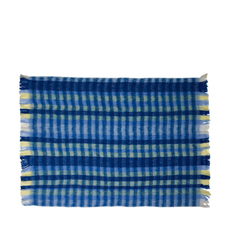 Hübsch Loom Plaid Bleu