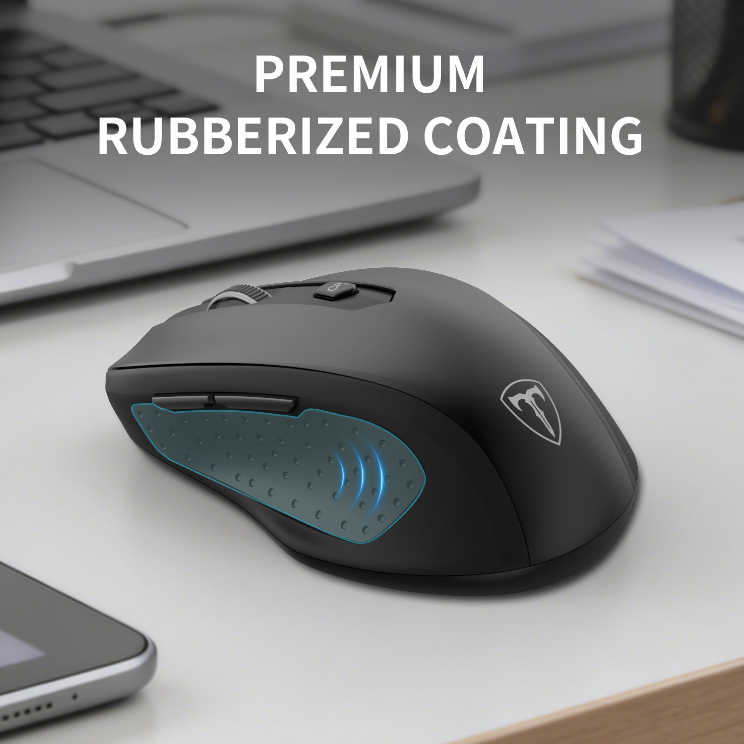 ET Souris optique sans fil 2,4 G avec récepteur USB - Noir