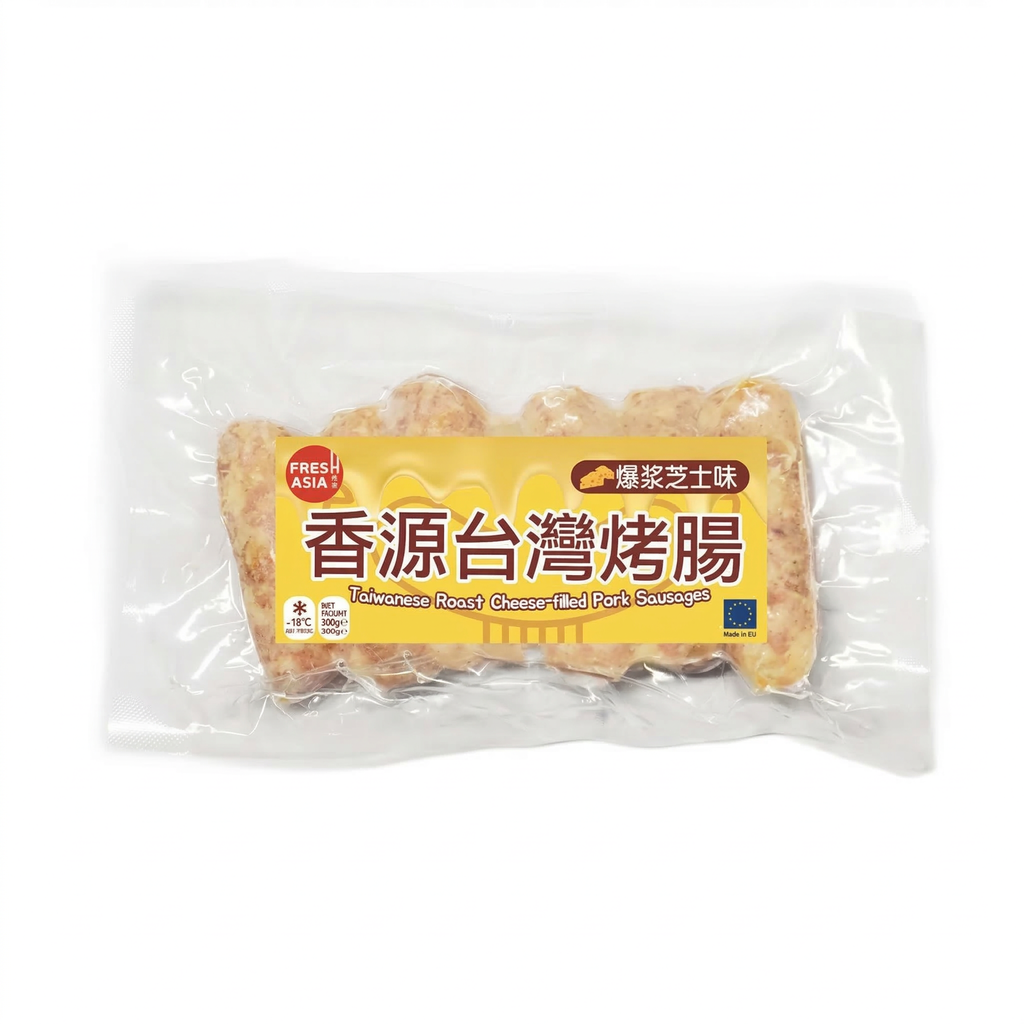 FRESHASIA Saucisse style taïwanais fourrée au fromage fondu 300 g