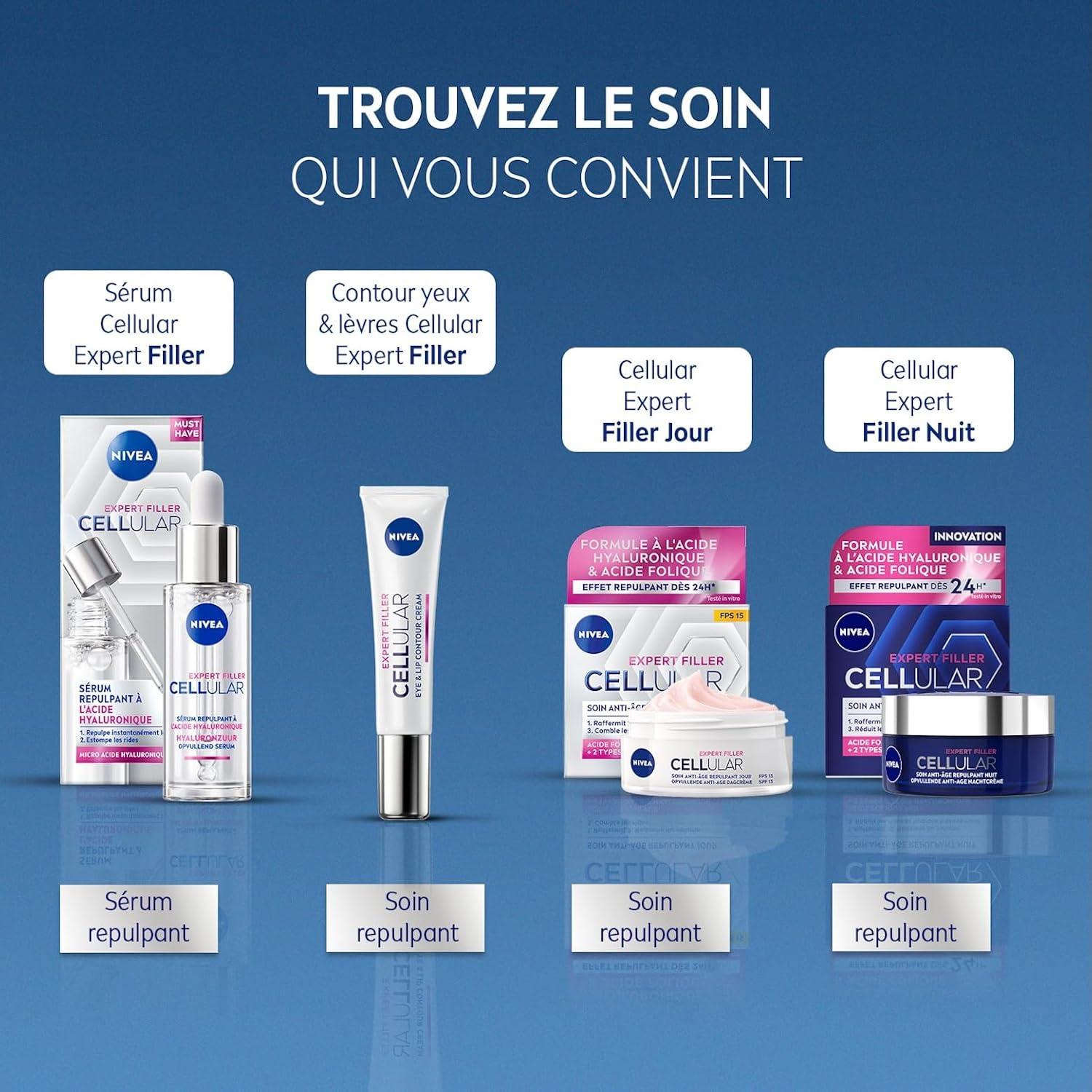 NIVEA Cellular - Crème de Nuit Anti-âge Repulpante 50 ml