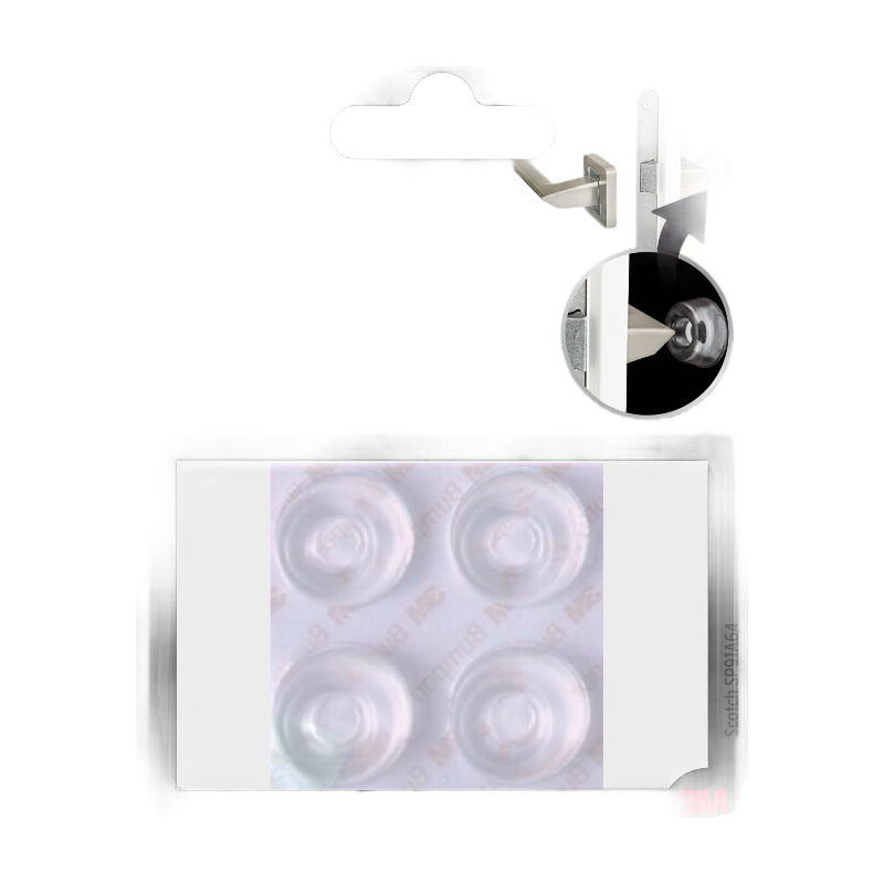Scotch® Butée adhésive ronde bombée Translucide Ø 22 mm