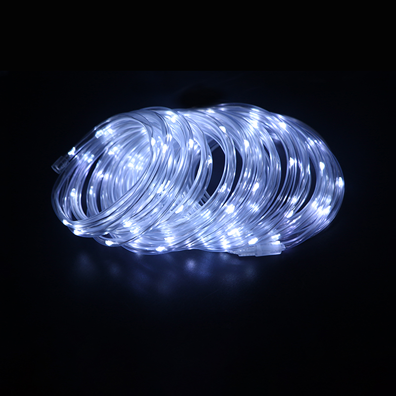 M.TK Guirlande Lumineuse LED Tube Lumineux 10m 100 LED, Blanc Froid et Blanc Chaud, 8 Modes, Luminosité Réglable pour Décoration Intérieure et Extérieure, Fête, Mariage, Noël