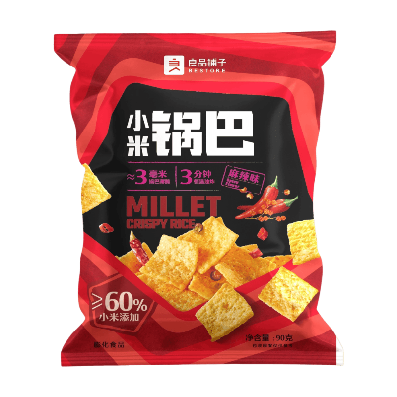 Bestore Snack croustillant au riz saveur épicée 90 g