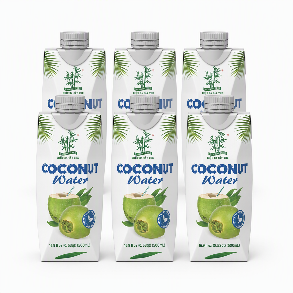 Bamboo Tree Eau de Coco - 500 ml (Lot de 6)