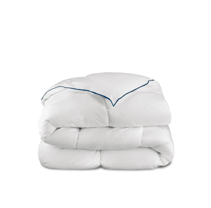 MORPHEA Couette Hiver fibres creuses siliconées, enveloppe coton 5 cm - 140 x 200 cm
