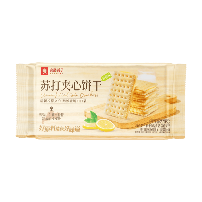 Bestore Crackers au bicarbonate saveur citron 270 g