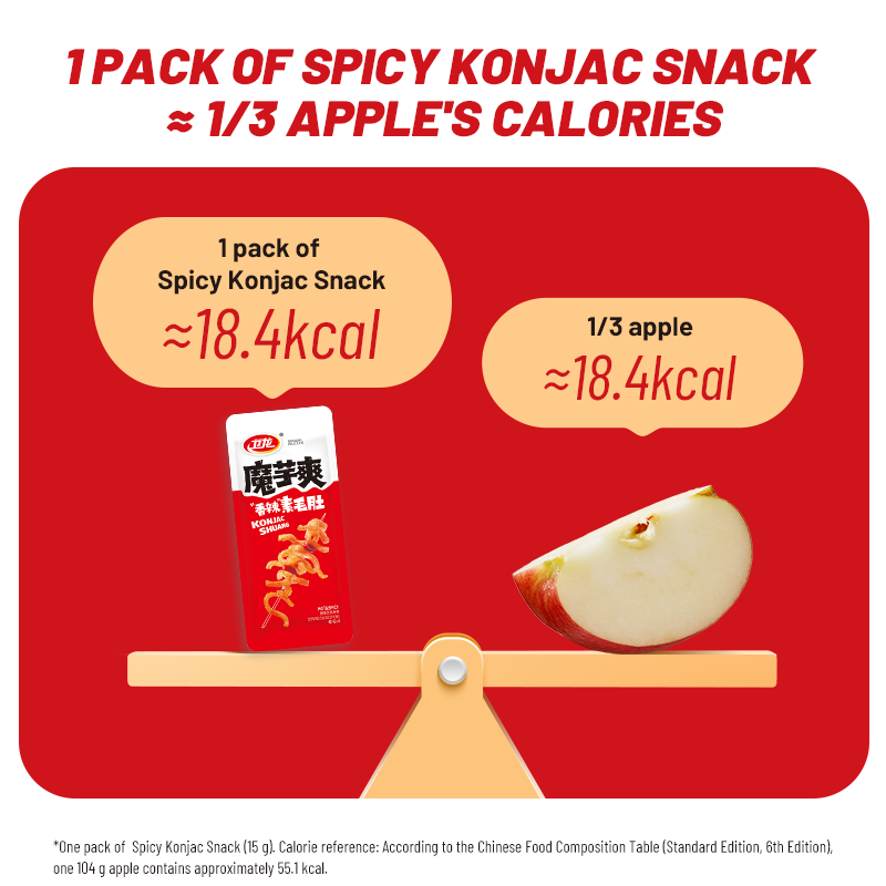 Wei Long Moxi Shuang Tripes Végétariennes Aigres et Épicées 252 g (Contient 28 Sachets)