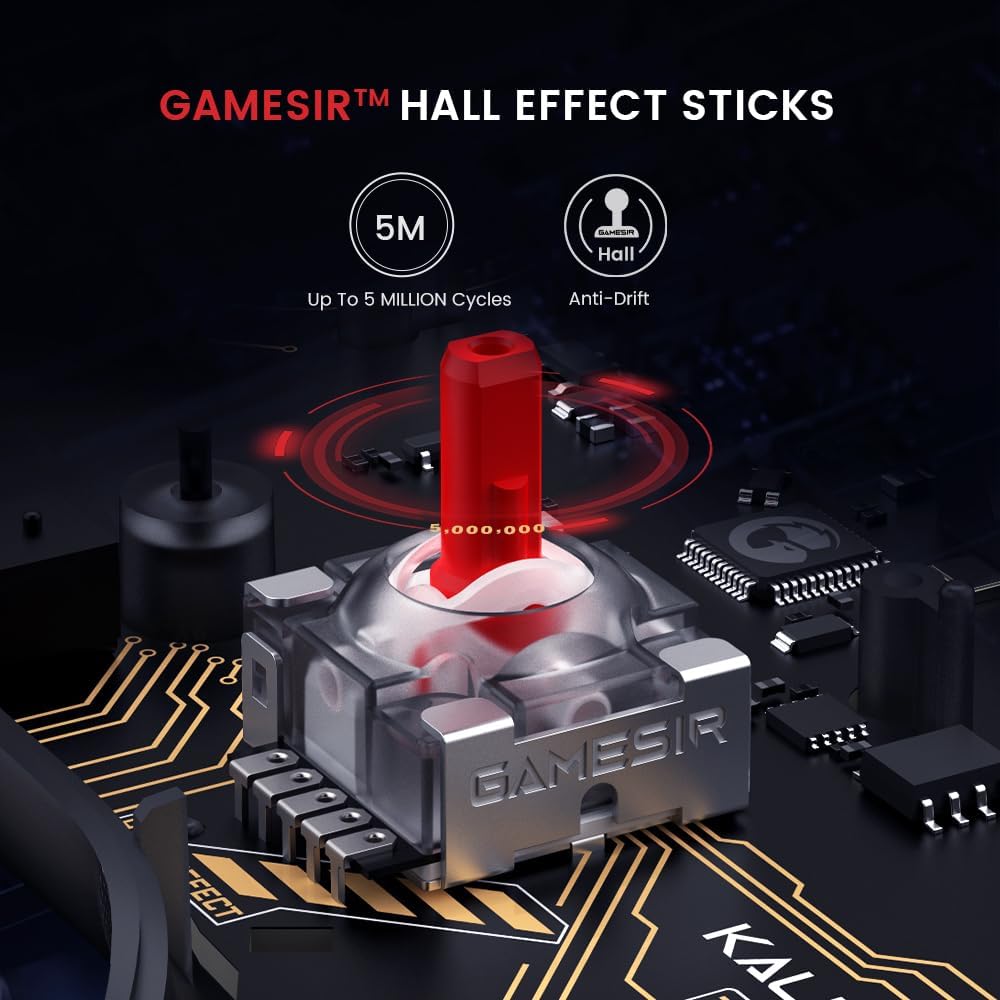 GameSir Kaleid Manette de jeu filaire RGB pour Xbox Series X/S, Xbox One et PC Windows 10/11 - Transparent fumé