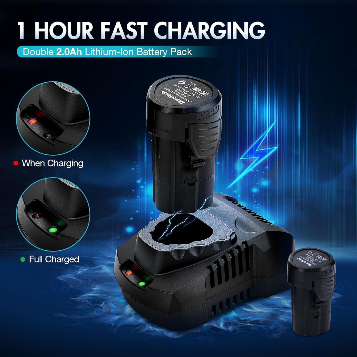 Kit de clés à cliquet électriques sans fil 12 V 3/8 in.