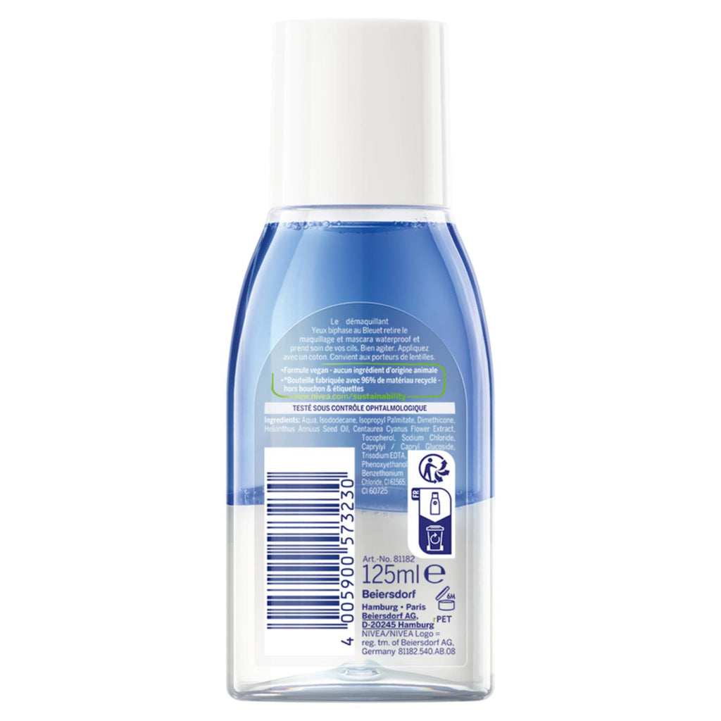 NIVEA Démaquillant Yeux Bi-Phase Waterproof 125 ml