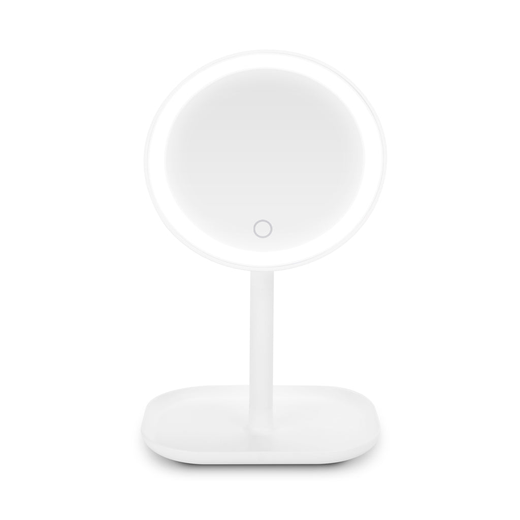 YOGHI Miroir grossissant rond à LED tactile sur pied
