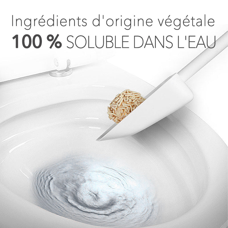 DR. GRAF Litière pour chat en tofu, 100 % naturelle, 2 x 2,5 kg