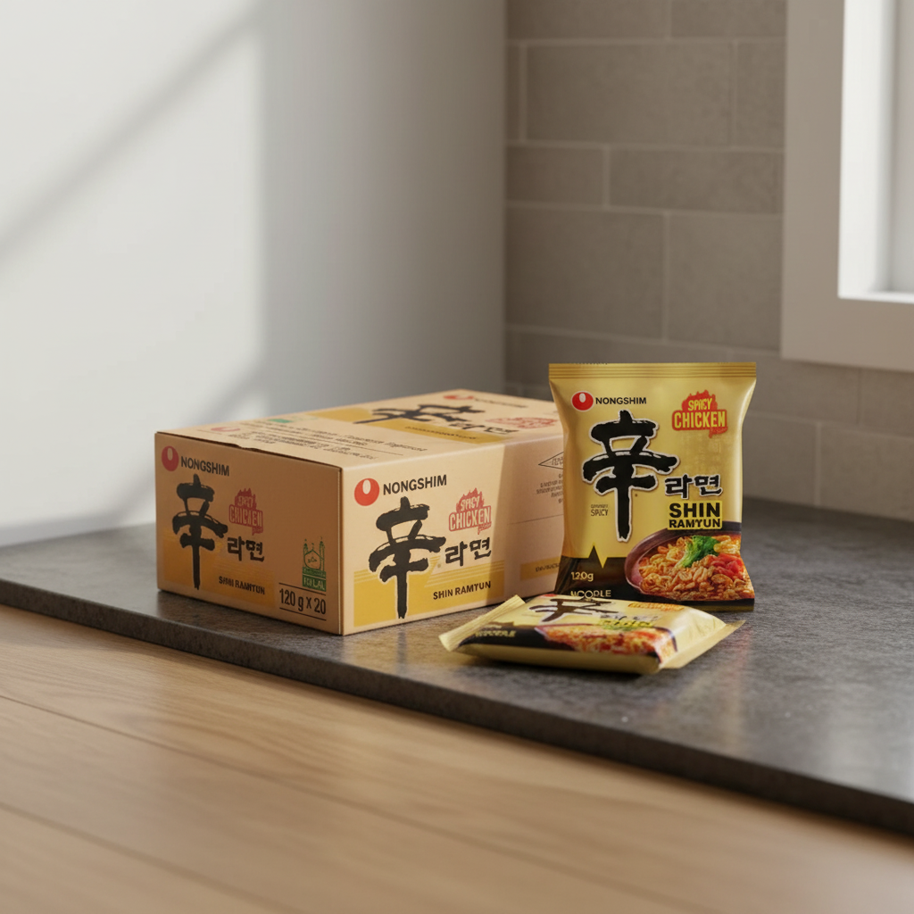 Nongshim Shin Ramyun Nouilles Instantanées Saveur Poulet Épicé - 20 x 120 g