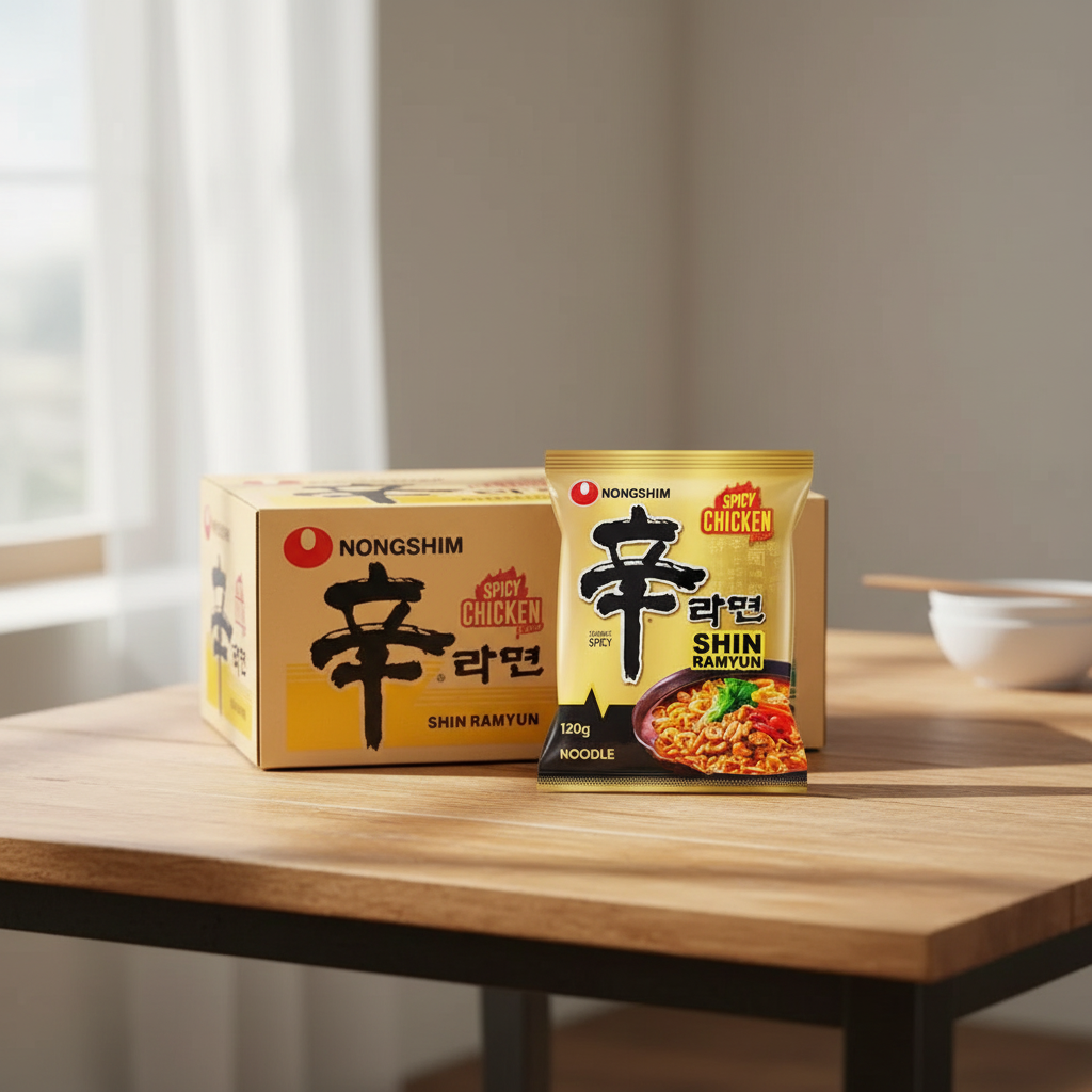 Nongshim Shin Ramyun Nouilles Instantanées Saveur Poulet Épicé - 20 x 120 g