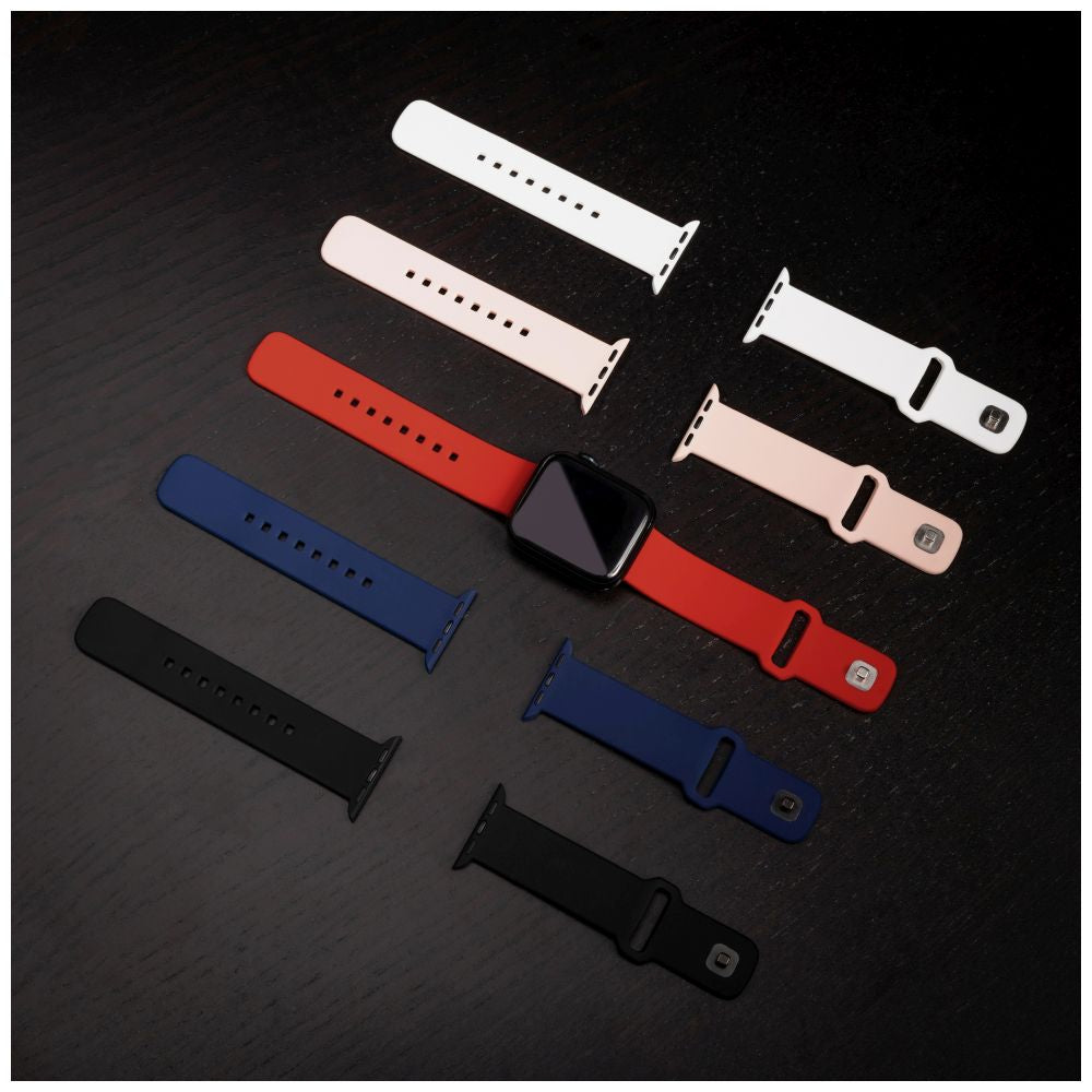 FIXED Bracelet silicone pour Apple Watch 38/40/41 mm, bleu