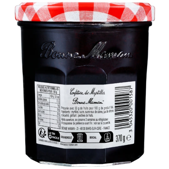 BONNE MAMAN Confiture Extra de Myrtilles Sauvages 370g