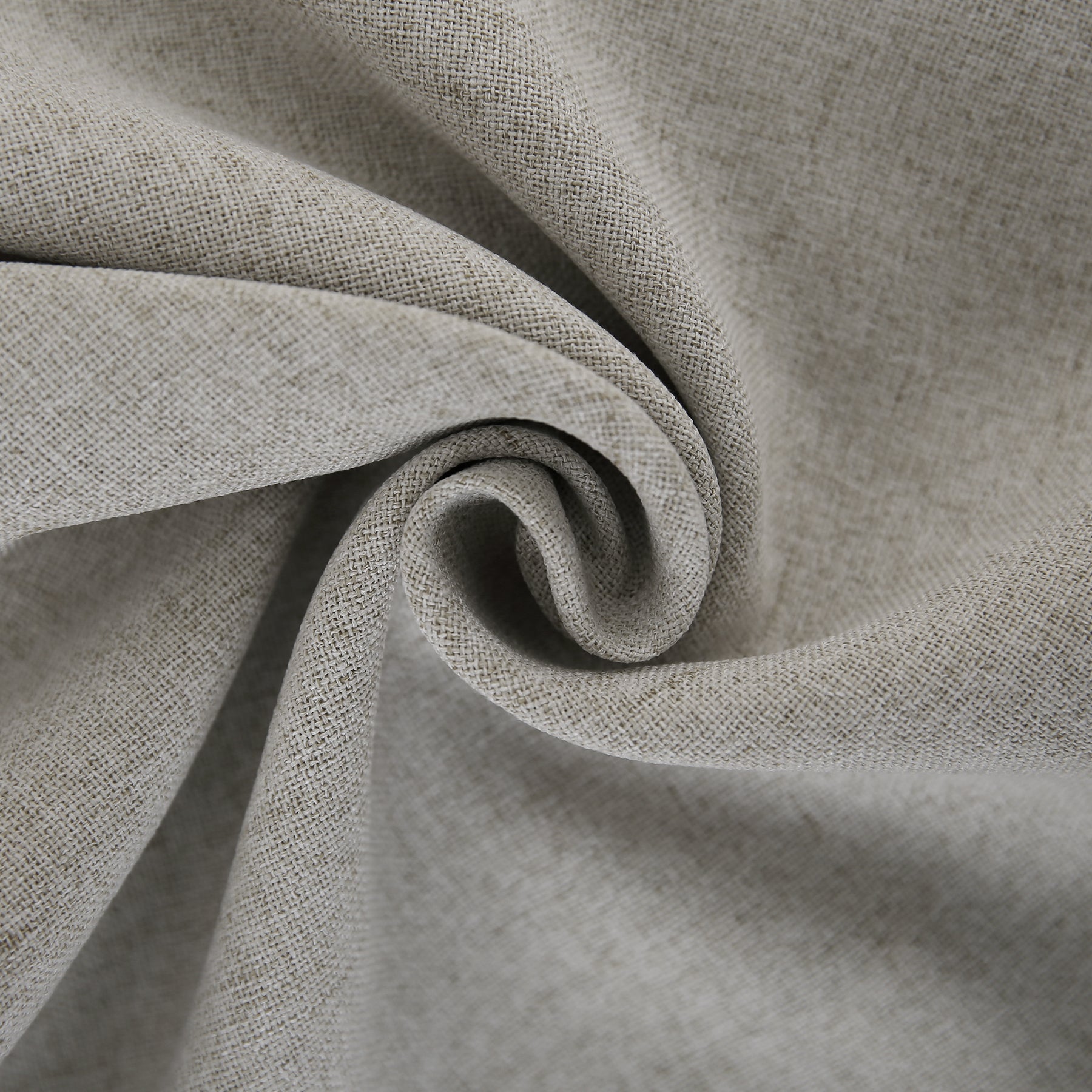 Deconovo Housse de coussin en tissu aspect lin, gris clair, 50 x 50 cm, 1 pièce