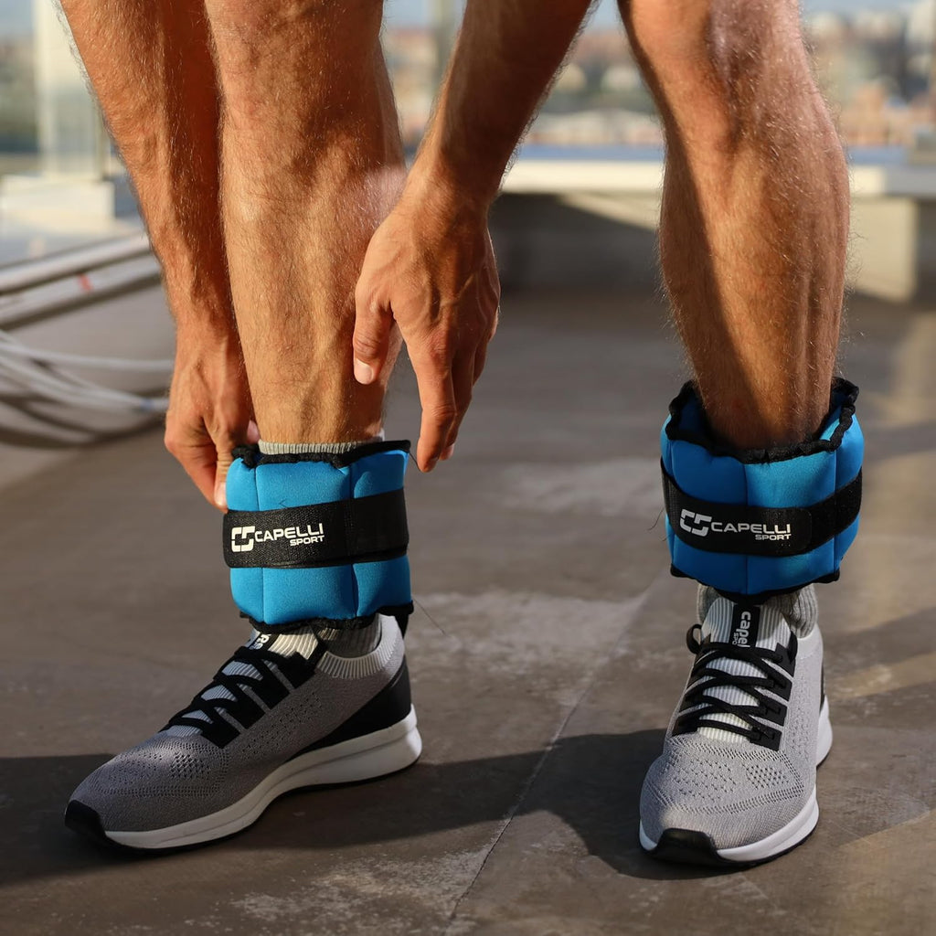 Poids de cheville et poignet 4LB, 2lb*2pcs Poids pour poignet jambe bras pour femmes hommes enfants, Sangles réglables, Poids renforcés pour kinésithérapie, course marche fitness gym entraînement