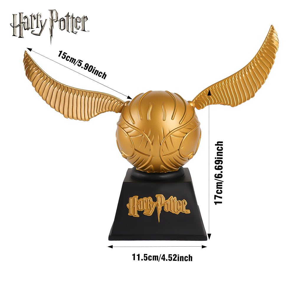 Warner Bros. Tirelire Harry Potter Vif d’or 1 pièce, sous licence officielle, Figurine 3D en PVC étanche incassable, Boîte à monnaie pour pièces, Décoration d’intérieur
