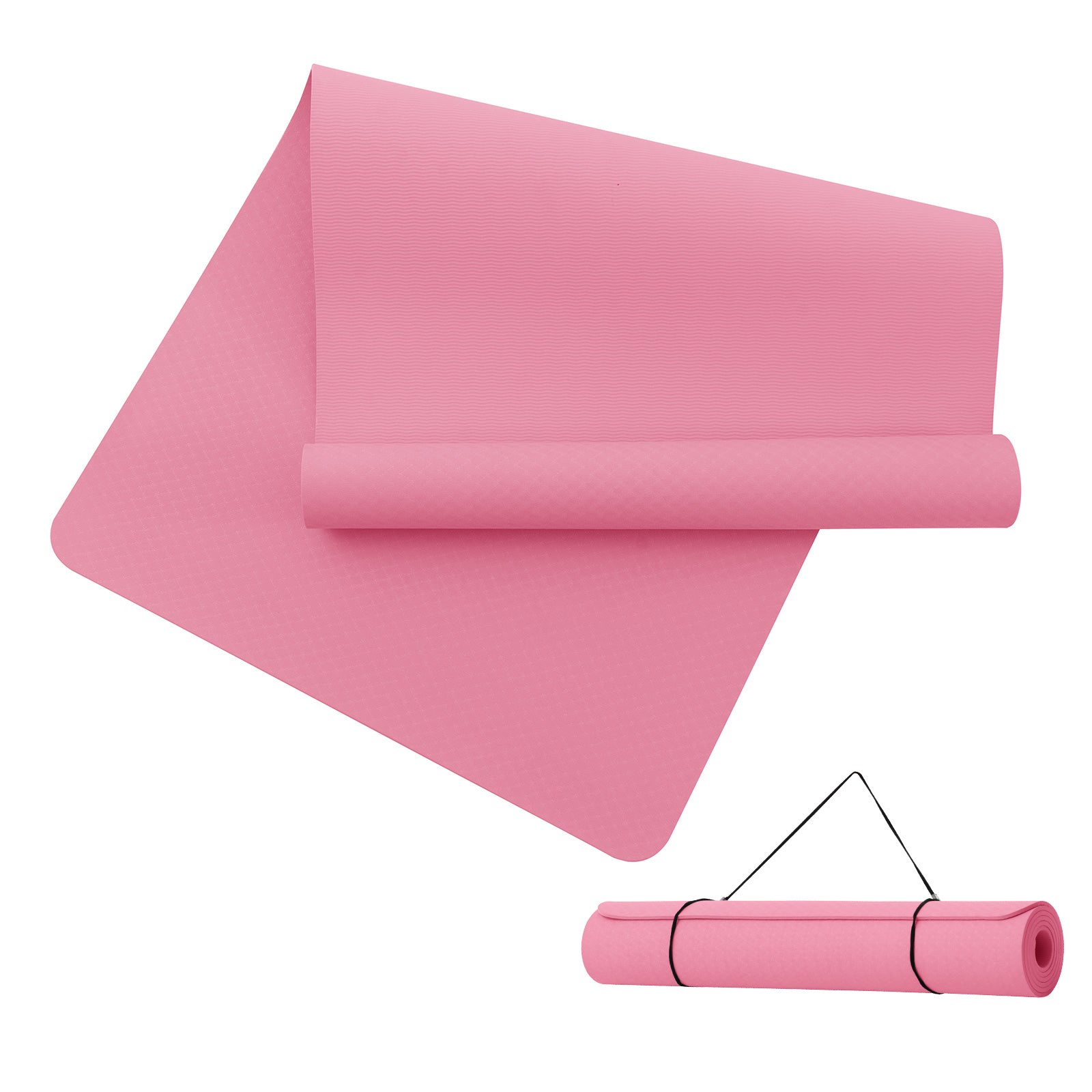 MISS LULU Tapis de yoga Good Nite, tapis de yoga grand et extra-large, 190 x 80 x 0,6 cm, antidérapant en TPE, tapis de gymnastique, tapis de sport, tapis de fitness