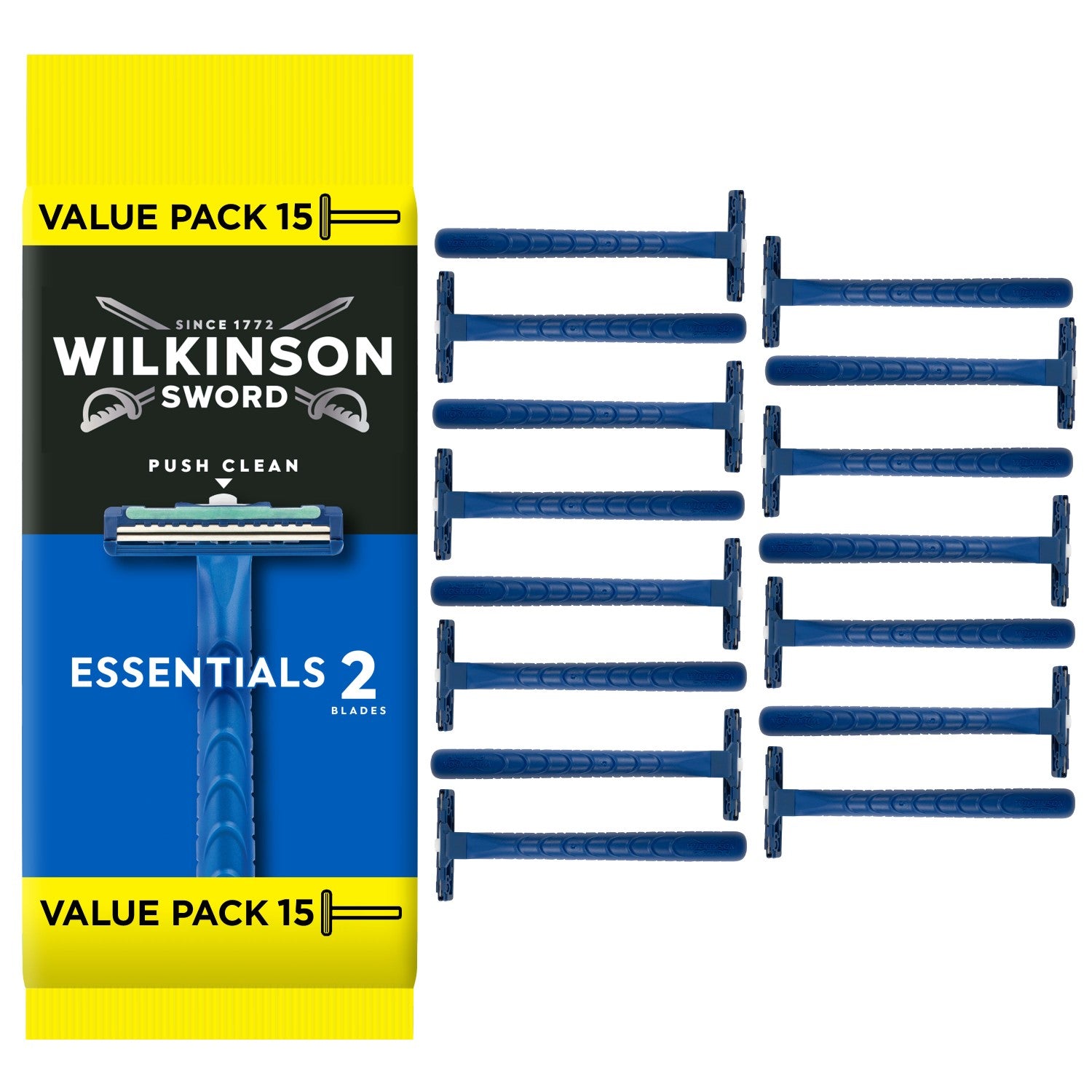 Wilkinson Sword Essential 2 Precision Rasoirs jetables pour homme x15 (12+3)