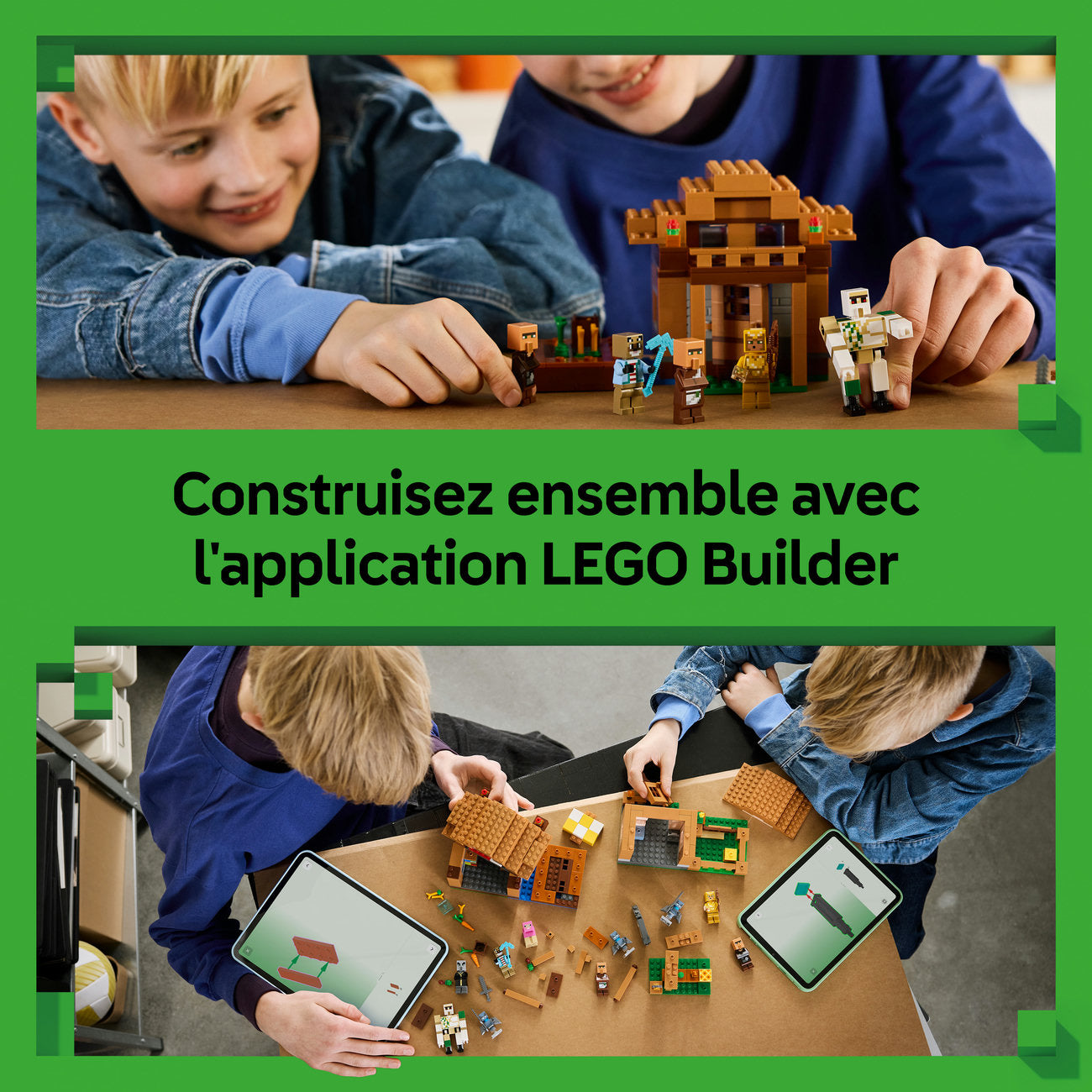 LEGO Minecraft 21596 L'Évocateur à l'attaque du village