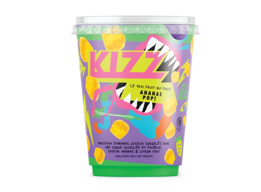 KIZZ POP Bonbons acidulés à l'ananas - 160 g