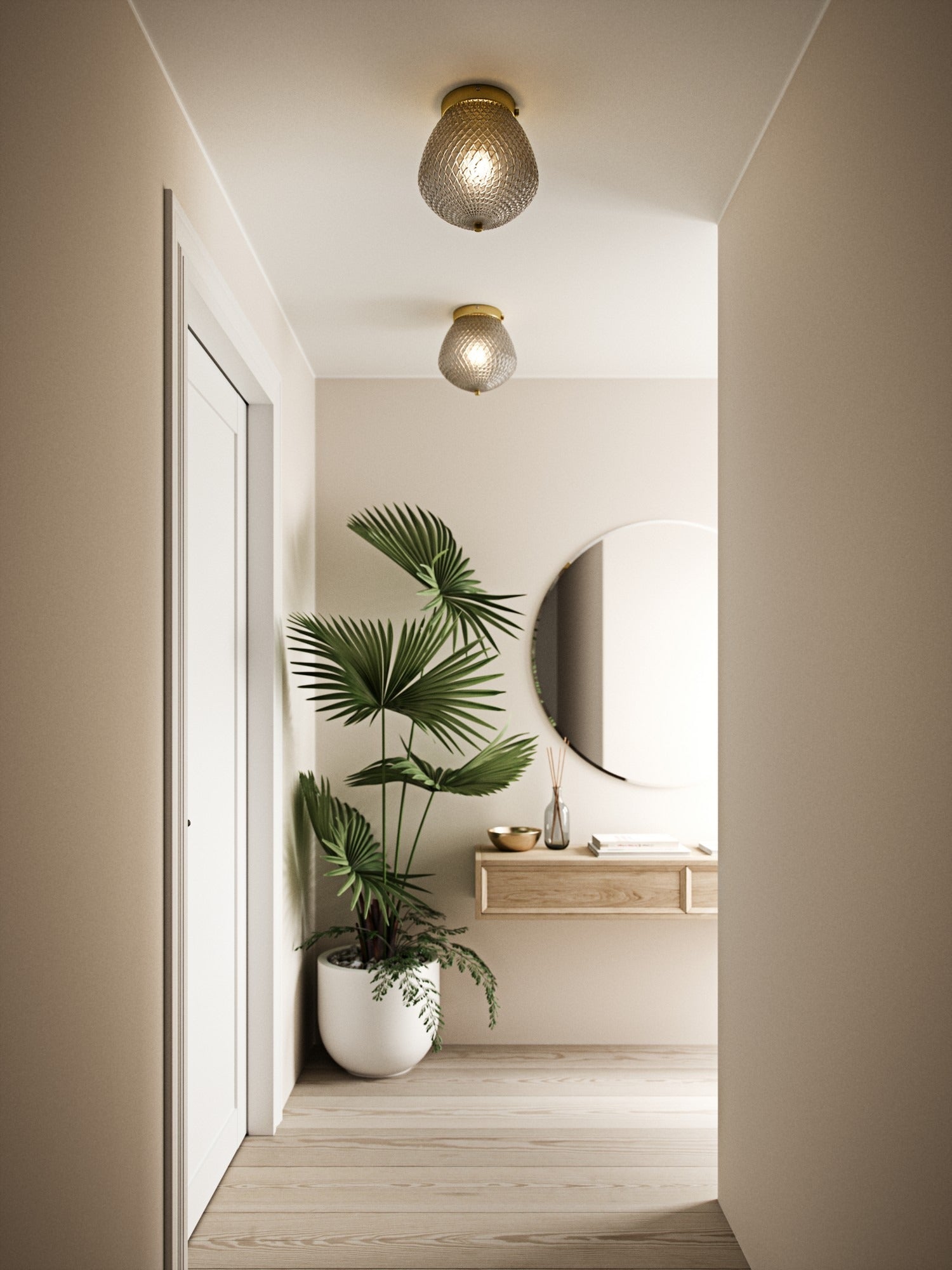 Plafonnier ORBIFORM verre et métal laiton IP20 E27 - Nordlux, Intérieur