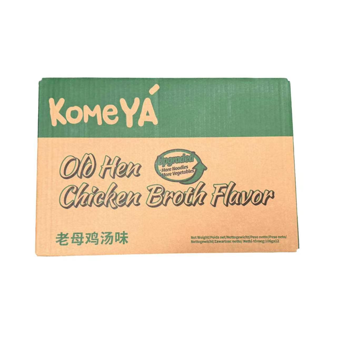 Nouilles saveur bouillon de poule KOMEYA 106 g * 12