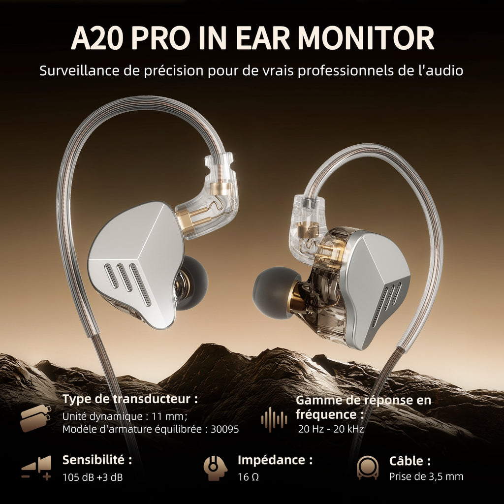 HIFI WALKER A20 Pro Écouteurs Hi-Fi